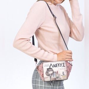 ANEKKE Paris Girl Vegan Leather Crossbody / Shoulder Bag